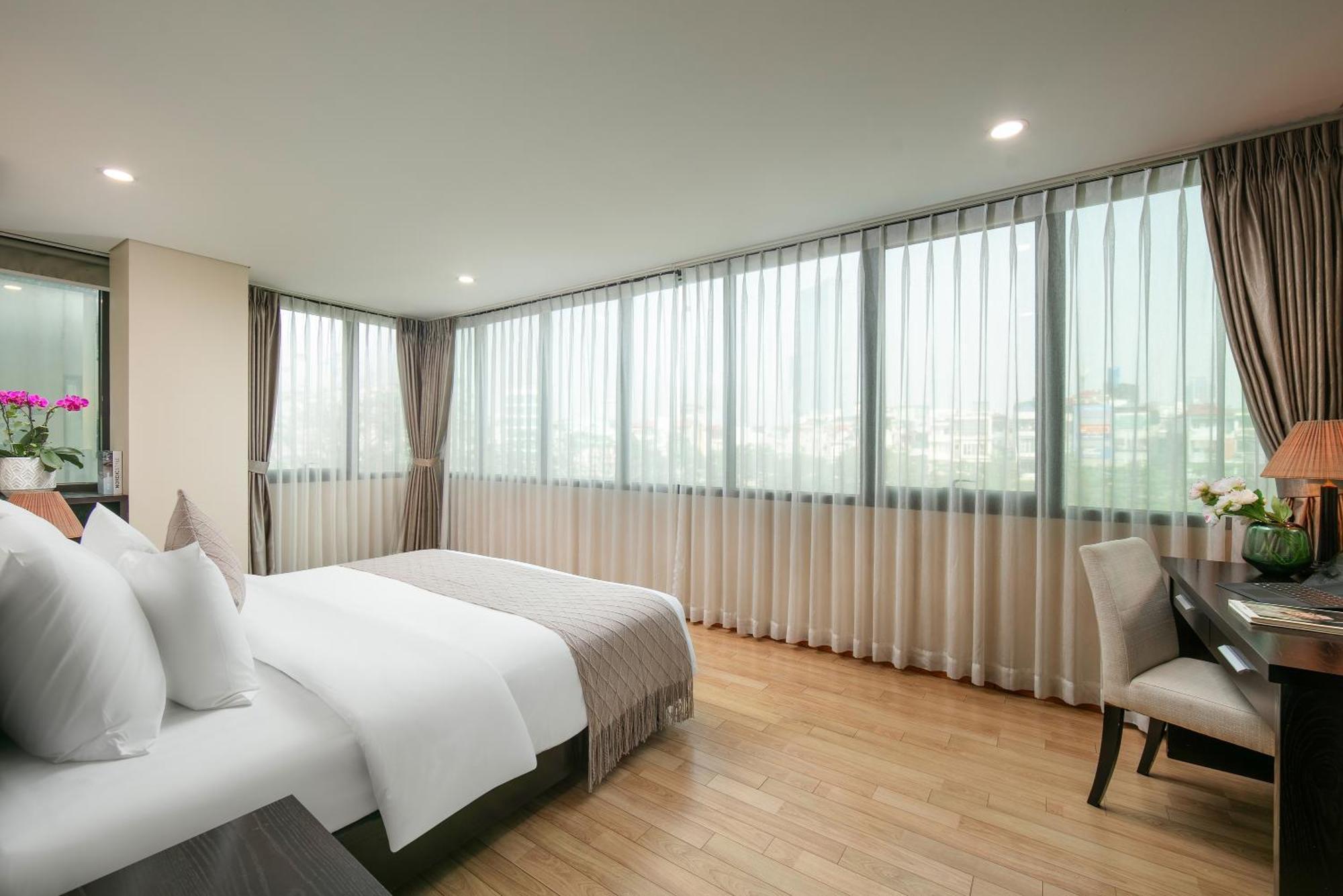 Hb Serviced Apartment - 121B Quan Hoa Hanoi Esterno foto
