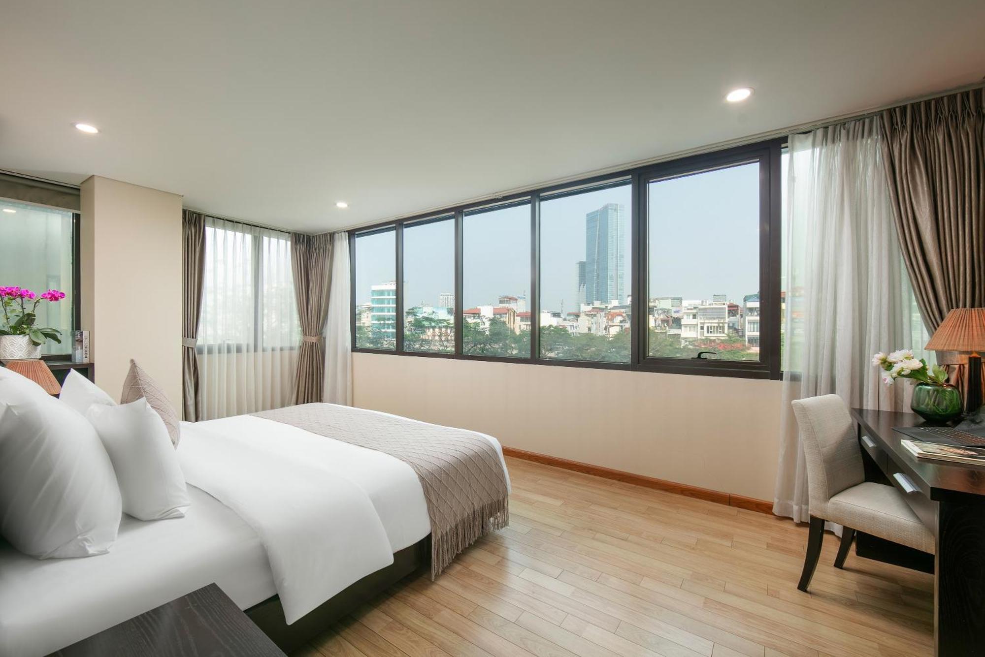 Hb Serviced Apartment - 121B Quan Hoa Hanoi Esterno foto