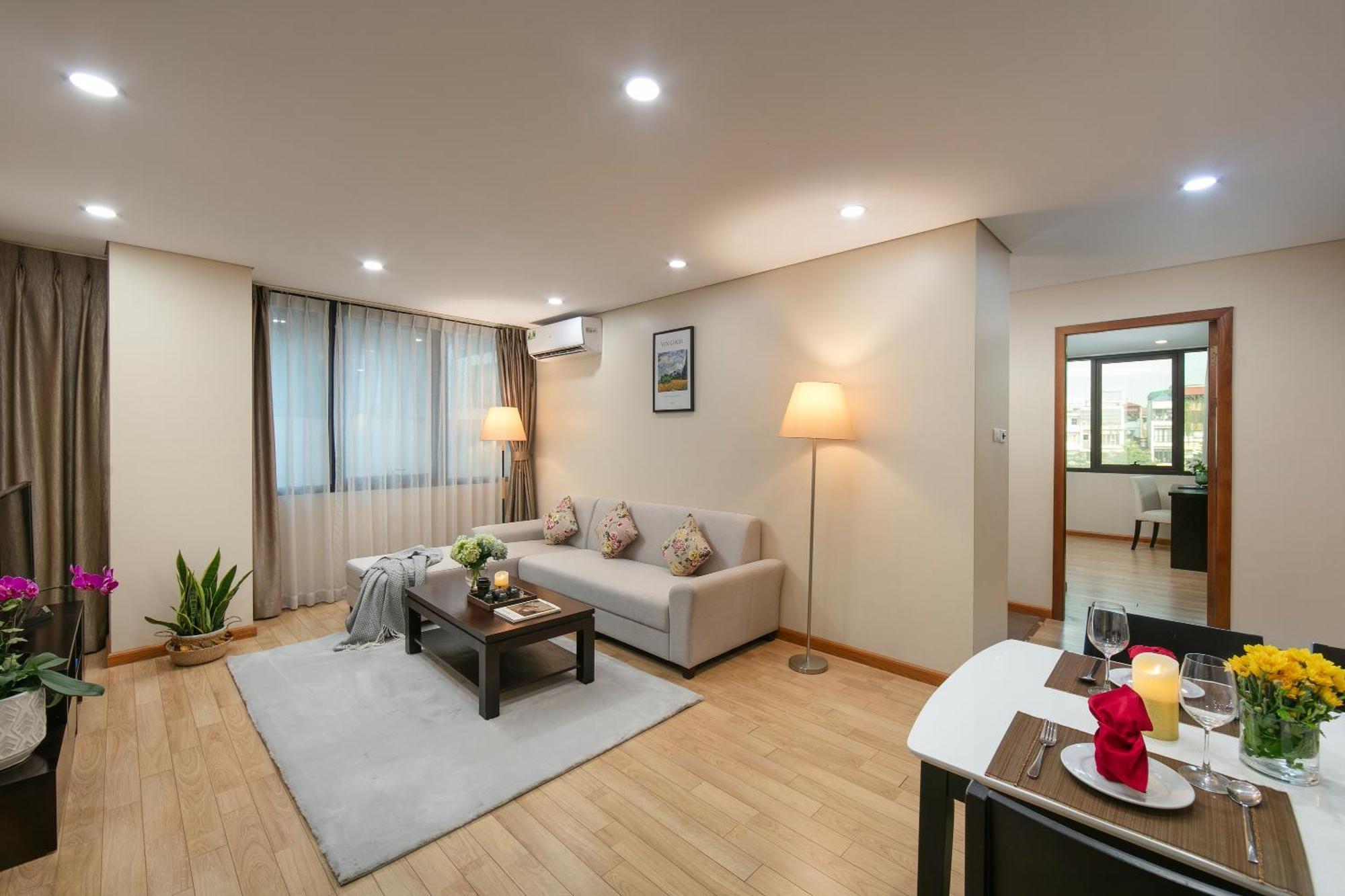 Hb Serviced Apartment - 121B Quan Hoa Hanoi Esterno foto